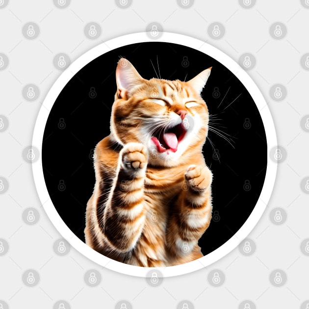Coughing Cat Meme Magnet by Ravenglow